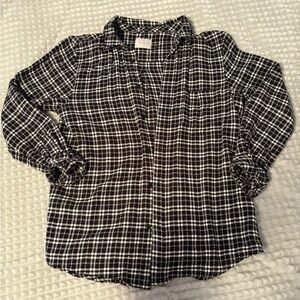 PacSun Monochrome Plaid Shirt